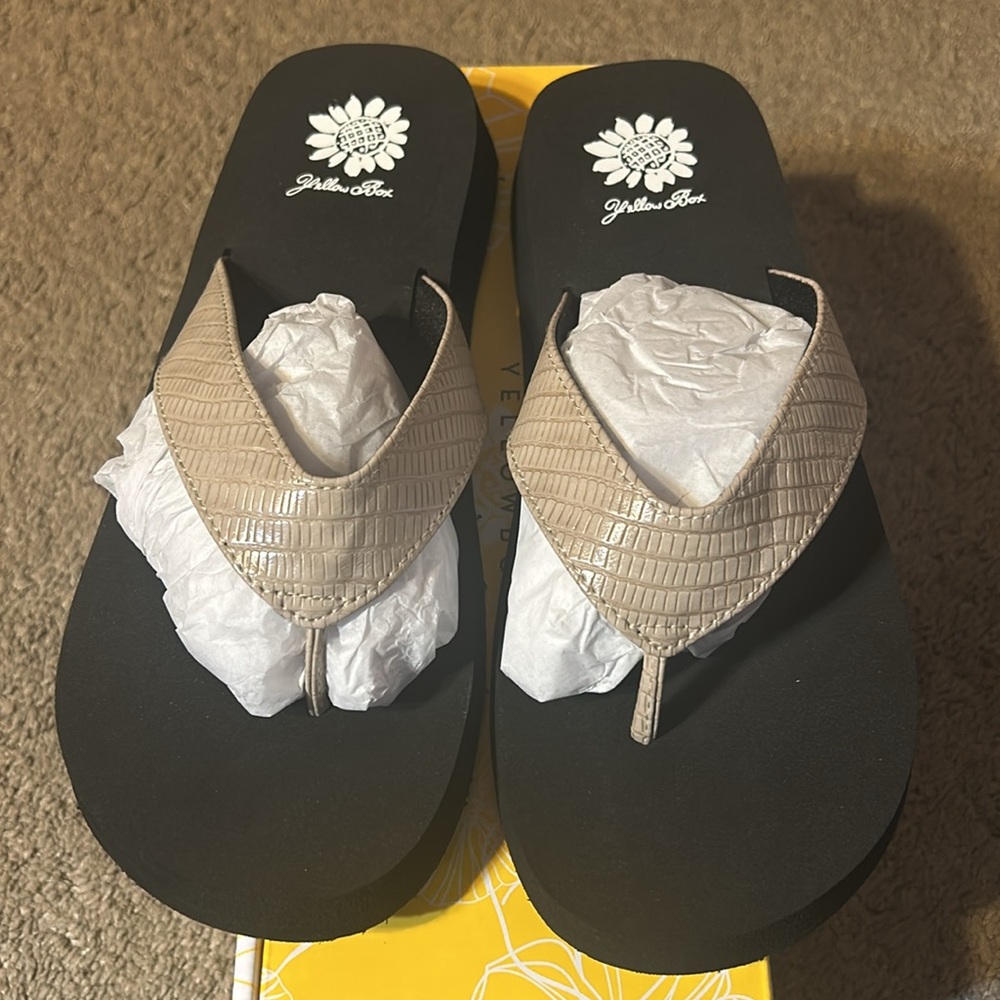 Yellow Box sandals